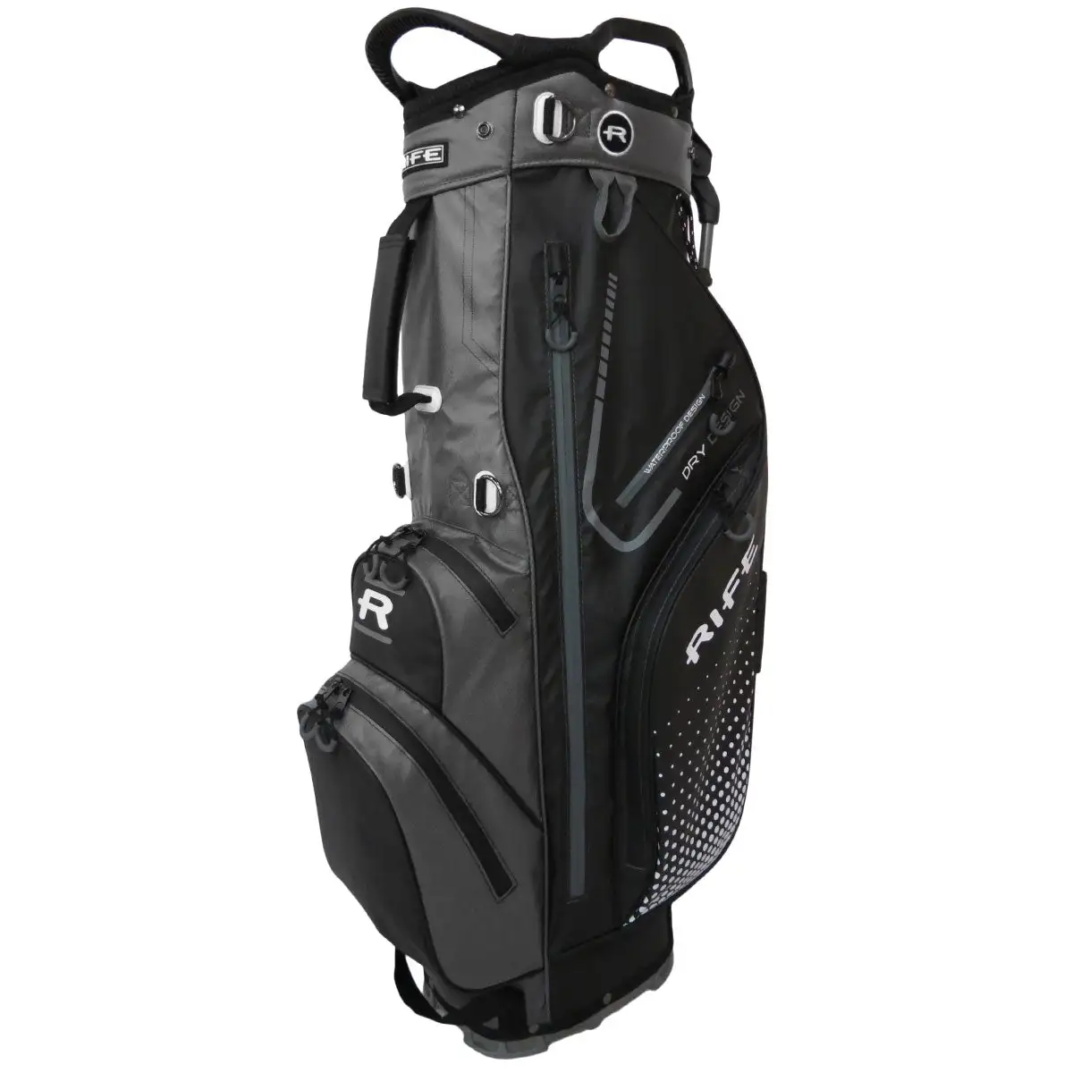Andrew Morris Golf Rife Waterproof Golf Stand Bag - Black 5 Andrew Morris Golf Rife Waterproof Golf Stand Bag - Black - Image 3