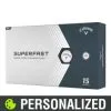 2023 Callaway Superfast Personalized White Golf Balls - 15-Pack