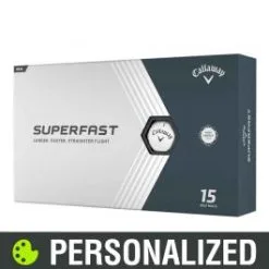 2023 Callaway Superfast Personalized White Golf Balls - 15-Pack