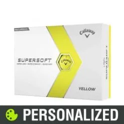 2023 Callaway Supersoft Personalized Yellow Golf Balls