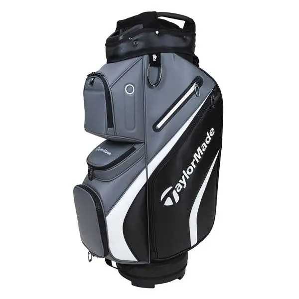 Taylormade 2021 Deluxe Golf Cart Bag - Black/Grey 3 Taylormade 2021 Deluxe Golf Cart Bag - Black/Grey