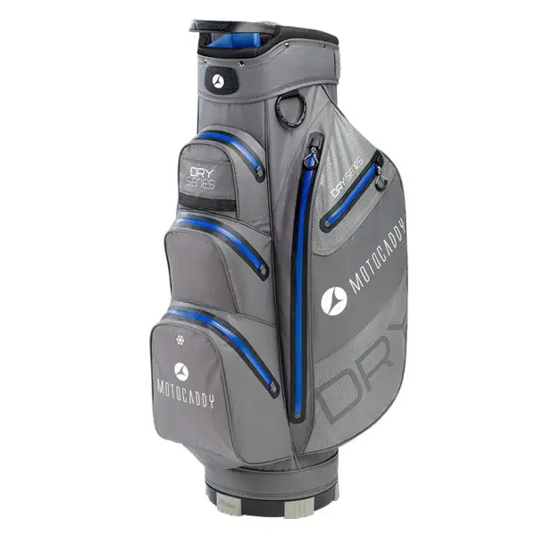 Motocaddy Dry-Series Golf Cart Bag - Charcoal/Blue 3 Motocaddy Dry-Series Golf Cart Bag - Charcoal/Blue