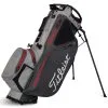 Titleist Hybrid 14 Stadry Golf Stand Bag - Charcoal/Grey/Red -Golf Clubs Elegant shop hybrid 14 stand char grey red 1