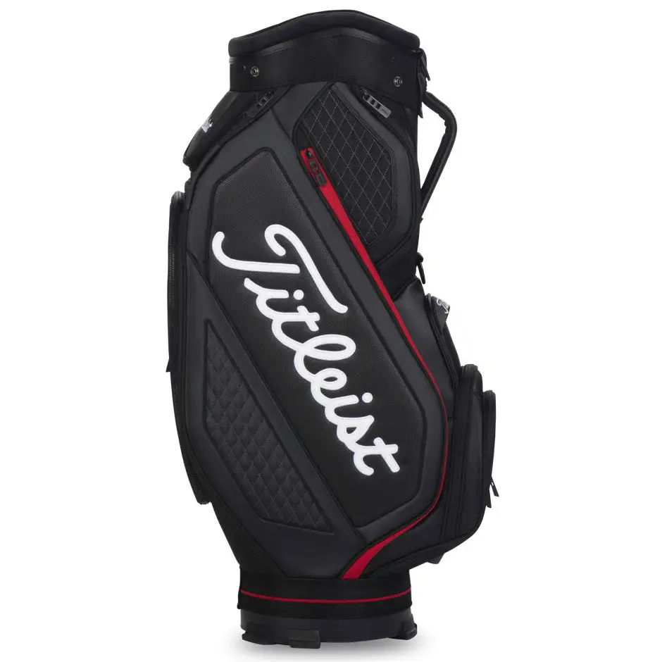 Titleist Jet Black Midsize Golf Cart Bag 3 Titleist Jet Black Midsize Golf Cart Bag