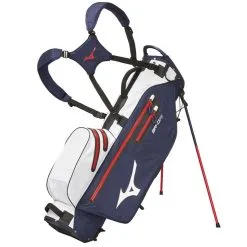 Mizuno BR-DRI Waterproof Golf Stand Bag - Navy/White