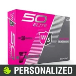 2023 Wilson Staff Fifty Elite Personalized Pink Golf Balls