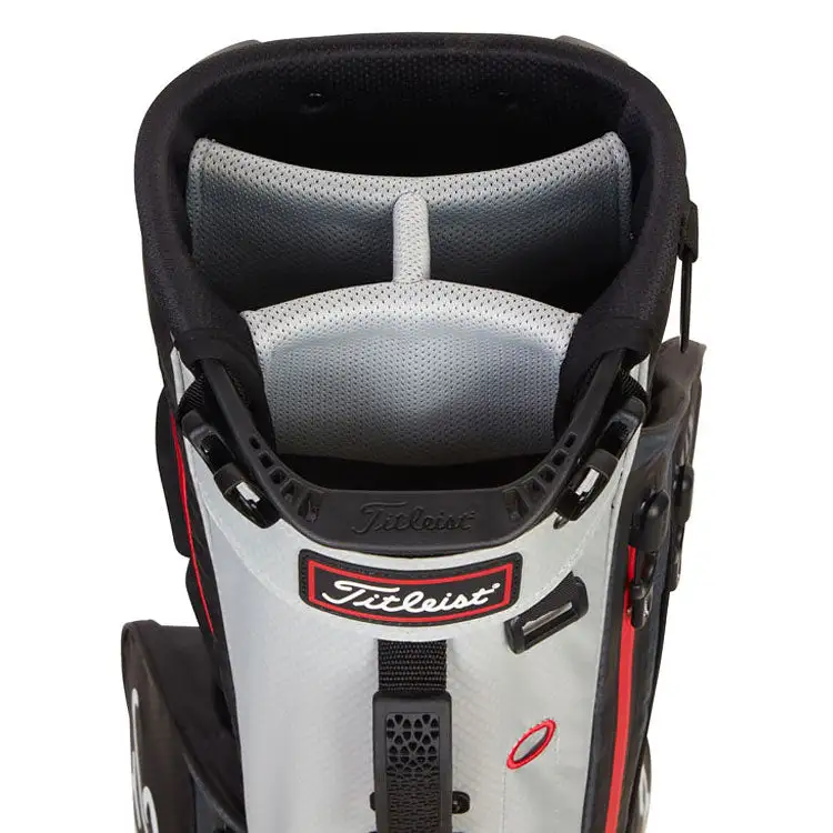 Titleist Players 4 Stadry Golf Stand Bag - Black/Black/Red 4 Titleist Players 4 Stadry Golf Stand Bag - Black/Black/Red - Image 2