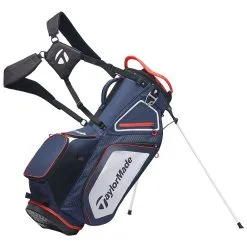 Taylormade 8.0 Pro Golf Stand Bag - Navy/White/Red