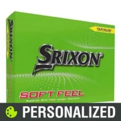 2023 Srixon Soft Feel 13 Personalized Yellow Golf Balls