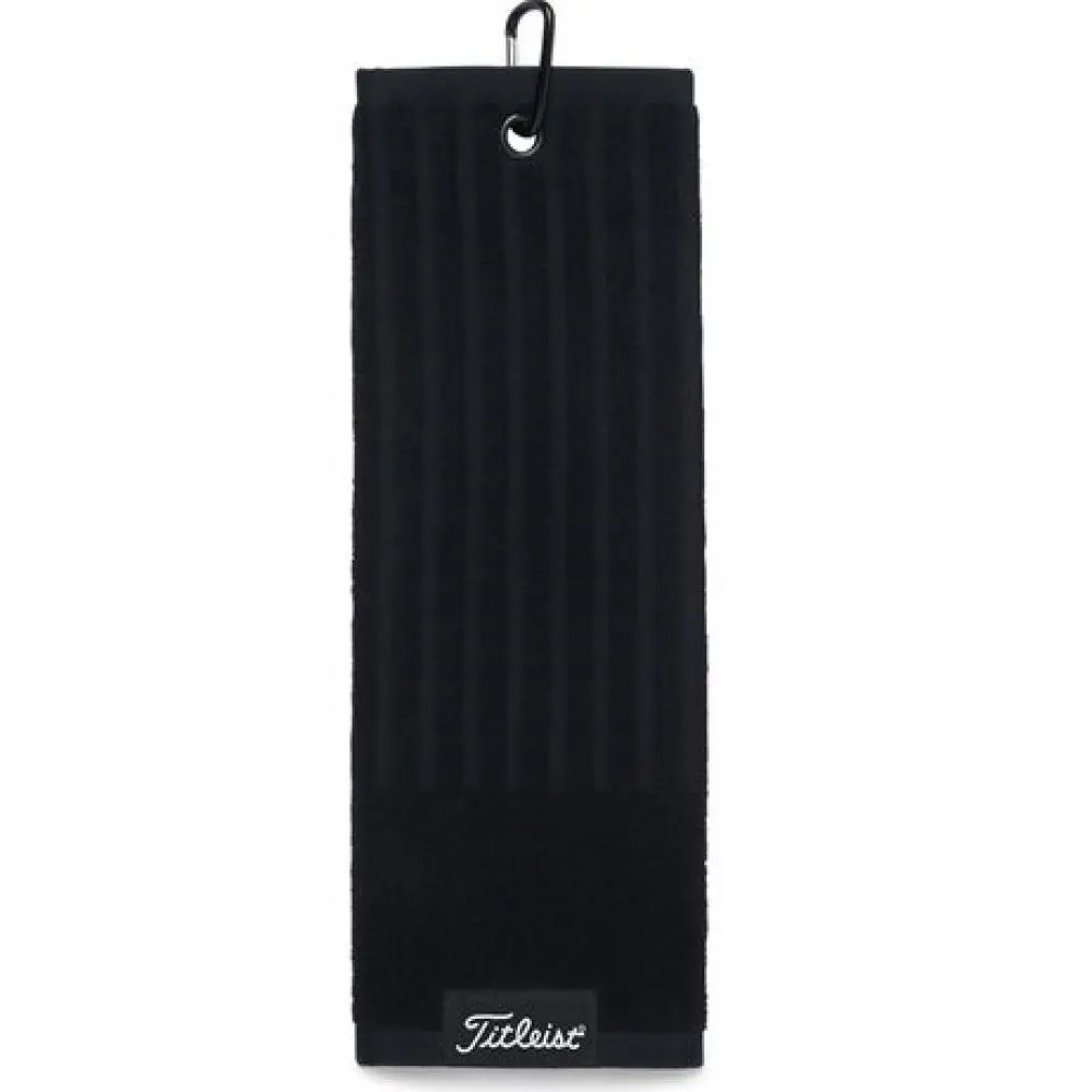 Titleist Trifold Cart Towel (Black) 3 Titleist Trifold Cart Towel (Black)
