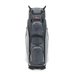 Titleist 2023 Cart 14 Stadry Golf Cart Bag - Charcoal/Grey/White -Golf Clubs Elegant shop titleist cart14 stadry char grey white 3