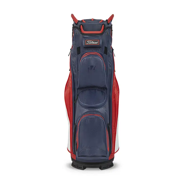 Titleist 2023 Cart 14 Stadry Golf Cart Bag - Navy/Red/White 5 Titleist 2023 Cart 14 Stadry Golf Cart Bag - Navy/Red/White - Image 3