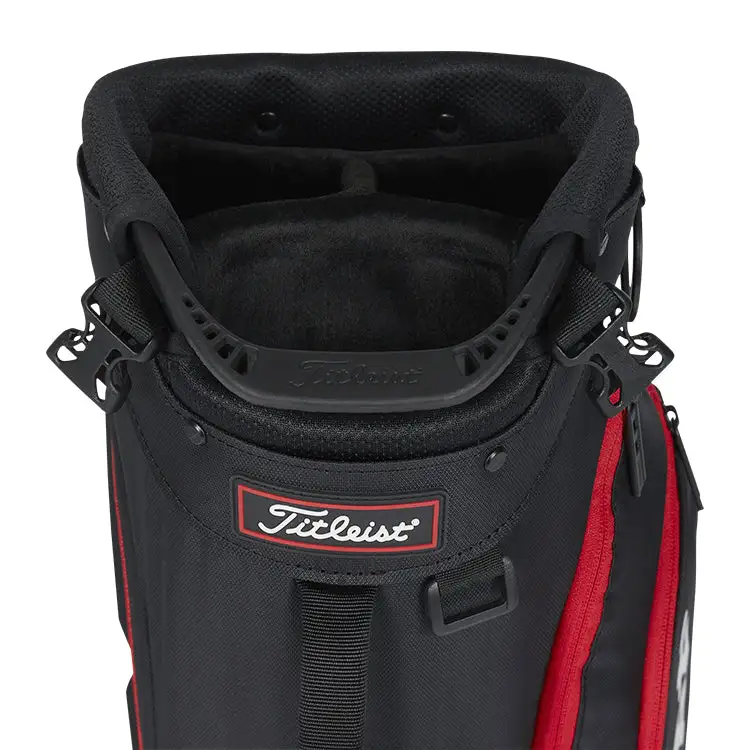 Titleist 2023 Players 4 Golf Stand Bag - Black/Black/Red 4 Titleist 2023 Players 4 Golf Stand Bag - Black/Black/Red - Image 2