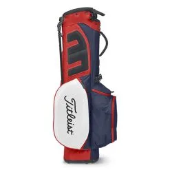 Titleist 2023 Players 4 Stadry Golf Stand Bag - Navy/White/Red -Golf Clubs Elegant shop titleist players 4 stadry golf bag navy white red 3