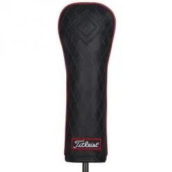 Titleist Leather Fairway Head Cover Jet Black