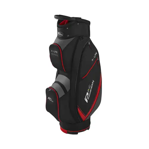 Powakaddy X-Lite Edition Golf Cart Bag - Black/Red/Titanium 3 Powakaddy X-Lite Edition Golf Cart Bag - Black/Red/Titanium